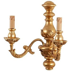 Biscottini Shabby wandlamp 36 x 22 x 36 cm | vintage lamp | wandlamp binnenshuis barok