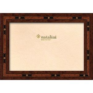 Natalini Marquetry fotolijst gemaakt in Italië, tulpenhout, bruin, 5 ""X 7