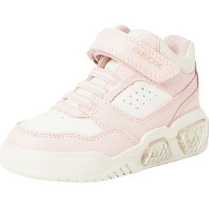 Geox Meisjes J Illuminus Girl Sneaker, Lt Rose Lt Ivory, 35 EU