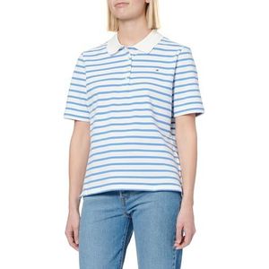 Tommy Hilfiger - 1985 - Poloshirt - Gestreept - Mix van Katoen en Elastaan