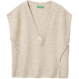 UNITED COLORS OF BENETTON - Trui - Beige Gemêleerd - Gebreide Truien