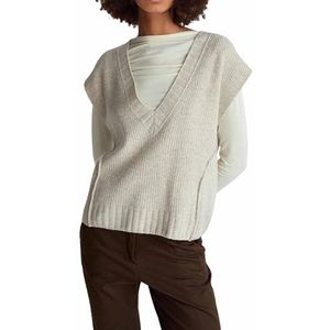 UNITED COLORS OF BENETTON - Trui - Beige Gemêleerd - Gebreide Truien