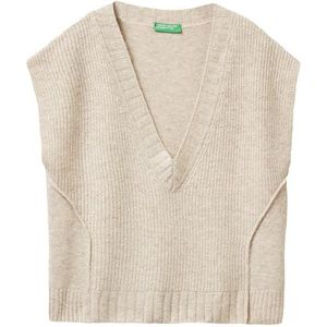 UNITED COLORS OF BENETTON - Trui - Beige Gemêleerd - Gebreide Truien