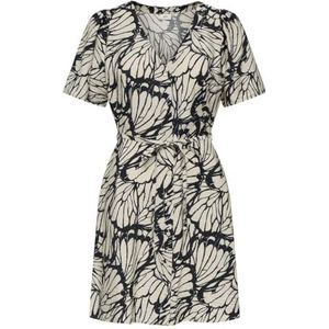 JdY Dames Jdytroya Life S/S Short Dress WVN Dia, Tapioca, XS