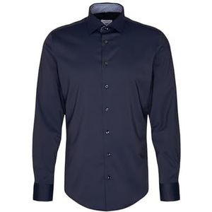 Seidensticker Performance overhemd voor heren, blauw, 38