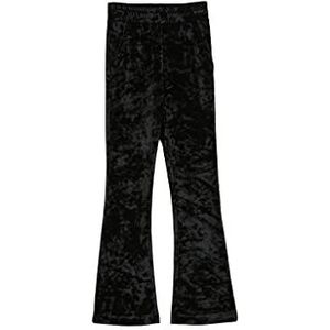 s.Oliver Meisjes fluwelen leggings met flared been, zwart, 134 cm