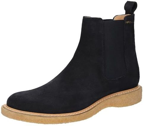 SIOUX - Chelsea Boots - Donkerblauw - Leer en Suède