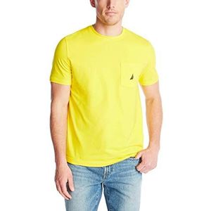 Nautica Men's Solid Crew Neck Short Sleeve Pocket T-Shirt