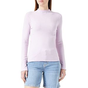 Mavi T-shirt met lange mouwen voor dames, rechte orchidee, XS