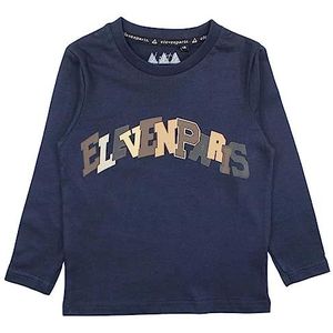 Eleven Paris T-shirt, Marineblauw, 12 Jaren