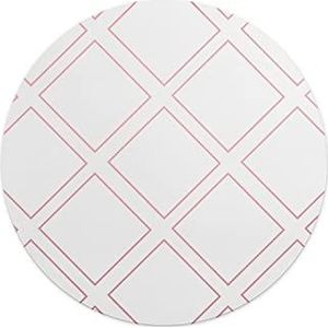 Questo Casa, Ronde digitaal bedrukte muismat, antislip onderkant, voor kantoor en thuis, diameter: 22 cm