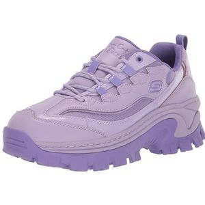 Skechers Hi-ryze Doja` Lite Pop Sneakers voor dames, Lavendel Lederen Mesh Durapatent Trim, 35 EU