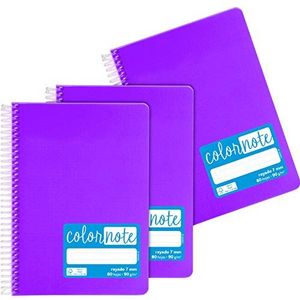 Grafoplás 98533235 notitieboeken, A5, gelinieerd, polypropyleen, violet, FSC-gecertificeerd, serie Color Note