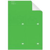 Nobo 2403005 Kaartbordaccessoires T-kaarten, maat 3, 20 stuks, groen