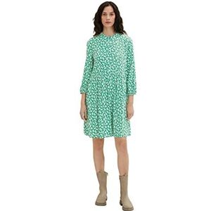 TOM TAILOR Dames Jurk 1035862, 31117 - Green Floral Design, 40