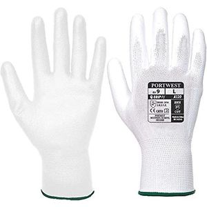 Portwest VA120 PU Palm handschoen uitgifteautomaat, Wit, Grootte XL