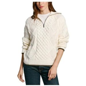 Pepe Jeans Dames Hada Polo, Knitwear, Wit, S, Wit (Mousse Wit), S