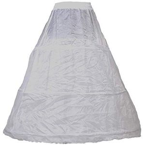 HIMRY Design petticoat met 3 banden, crinoline past bij bruiloftsjurk, baljurk, avondjurk - vrouw - wit - eenheidsmaat