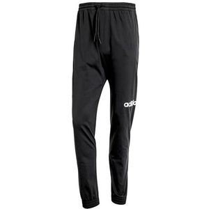 adidas Heren ESSENTIALS LINEAR SINGLE JERSEY PANT, black/white, XL