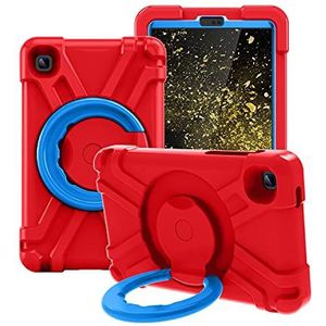 Beschermhoesje voor Samsung Galaxy Tab A7 Lite 8,7 inch 2021 (SM -T220/T225) voor kinderen, licht, schokbestendig handvat met robuuste houder voor Galaxy Tab A7 Lite, rood/blauw