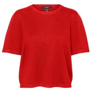 VERO MODA VMSILJE 2/4 O-NCK Oversize Pull GA NOOS, fiery red, M