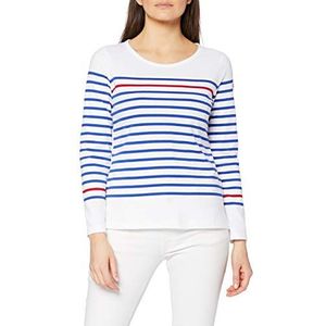 Dames T-shirt - Contrasterende Strepen - Zwaargewicht Jersey - Katoen