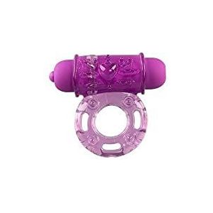 Shots Toys Trillende Bullet Ring Met Clitoral Stimulatie Paars