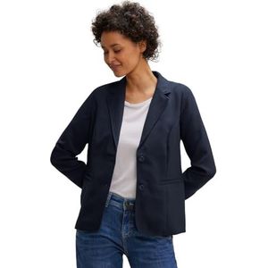 Street One Dames keperbinding blazer, blauw (deep blue), 36