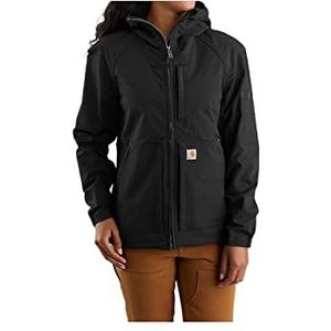 Carhartt Super Dux Relaxed Fit Lichtgewicht damesjas met capuchon, Zwart, XS