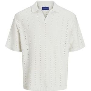 Jack & Jones - Jorparos Knit Easter - Poloshirt - Sea Salt - Korte Mouwen