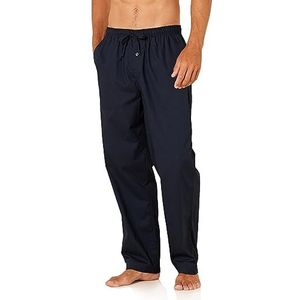 Amazon Essentials Men's Geweven pyjamabroek met rechte pasvorm, Marineblauw, XL