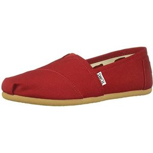 TOMS alpargata, lage mocassin voor dames, Rood, 38 EU