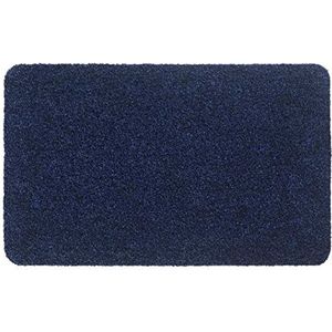 Aqualuxe Blauw Polyester Ingang Mat voor binnen, 60 x 100 cm