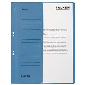 Origineel Falken 50 stuks oog nietmachine. Made in Germany. Gemaakt van gerecycled karton met halve voorkaft en autoriteit nieten voor DIN A4 blauw dossiermap Blauwe Engel.