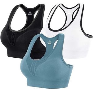 Heathyoga High Impact Sports Bras for Women High Support Padded Sports Bra Workout Bras for Women Racerback Bra for Yoga