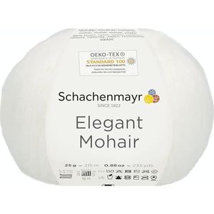 Schachenmayr Elegant mohair ca. 215 m 00001 wit 25 g