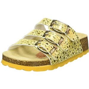 Superfit Pantoffels met voetbed voor meisjes, geel 6040, 30 EU
