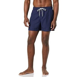 Amazon Essentials heren Zwembroek van 13cm met Gaasvoering, Boardshorts, Badpak voor Zwemmen en op het Strand, Marine, 38