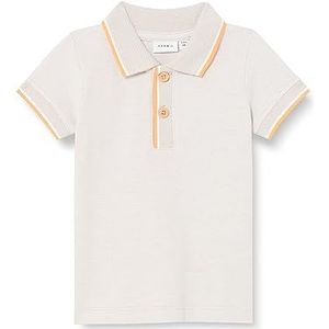 NAME IT Baby-jongens NBMJASIO SS Polo TOP Poloshirt, Dusty Blue, 80, Dusty Blue., 68 cm