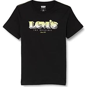 Levi's Kids Lvb Ss Graphic Tee T-shirt voor jongens - zwart - 12 ans