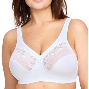 Full Figure Plus Size MagicLift Minimizer Bra Draadloos #1003, Wit, 105I