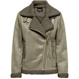 Only - ONLNEWDIANA AVIATOR JACKET - Imitatieleren Jack - Mermaid