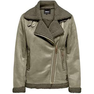 Only - ONLNEWDIANA AVIATOR JACKET - Imitatieleren Jack - Mermaid