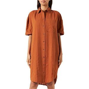 Q/S by s.Oliver dames jurk kort, braun 8753, 38