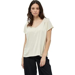 Peppercorn Lana T-shirt met V-hals en pet | Beige T-shirts voor dames VK | Lente T-shirt | Maat M
