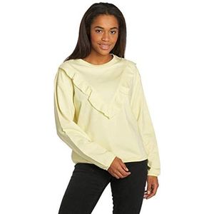 Urban Classics Terry Volant Crew Pullover voor dames, geel (Powderyellow 01323), M