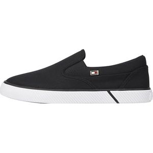 Tommy Hilfiger Vulc Canvas Slip-on Sneaker Fw0fw08065 Vulcanized voor dames, Zwart, 36 EU