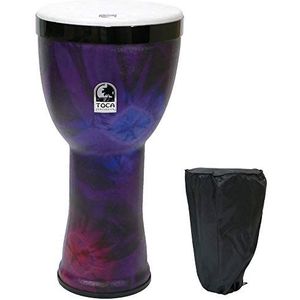 TOCA Nesting Drums Freestyle II Kente Cloth (Weerbestendige PVC trommels, voor binnen & buiten, ruimtebesparend, lichtgewicht, voor muzikale educatie & therapie, diameter: 12""), Woodstock Purple