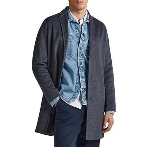 Pepe Jeans Brighton wollen jas voor heren, Grijs (Grijs Marl), XL