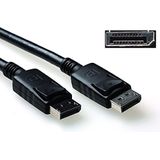 ACT DisplayPort naar DisplayPort kabel 5m, 4K@60Hz, DisplayPort kabel 1.2 connector met pin 20 DP_PWR, voor converter - AK3982
